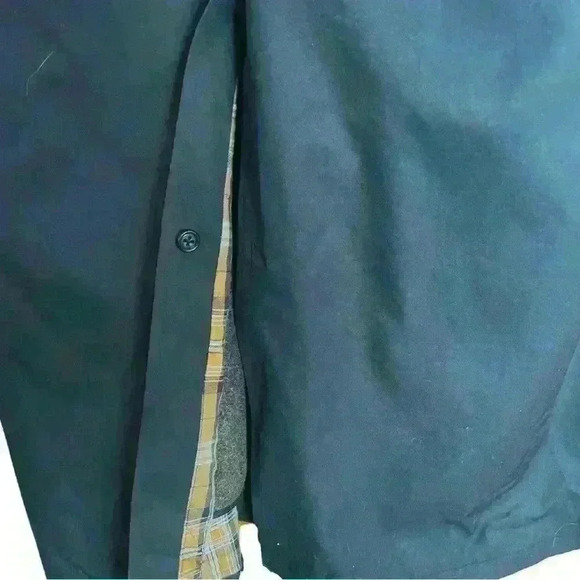 Vintage Nordstrom Navy Blue Mens  Trenchcoat - Picture 6 of 10